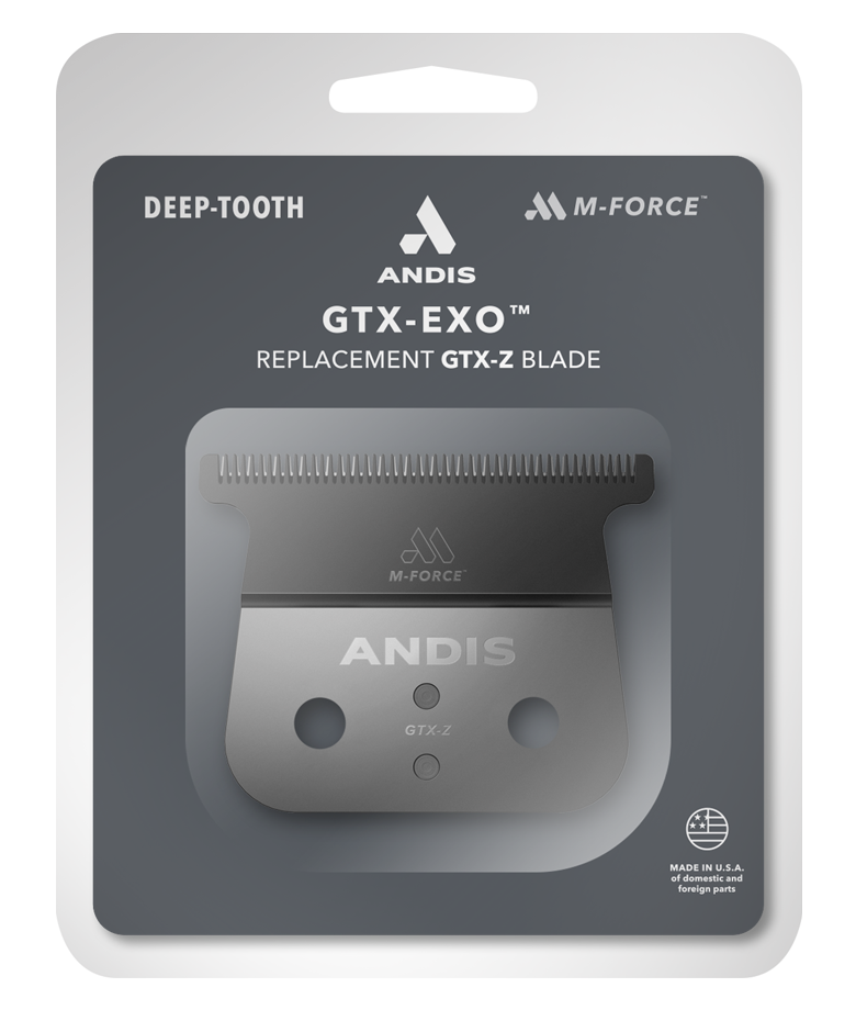 ANDIS 無線 GTX-EXO 寬距深齒性能小電剪 - GTX-Z 黑色M-Force深齒零距刀頭（562009）