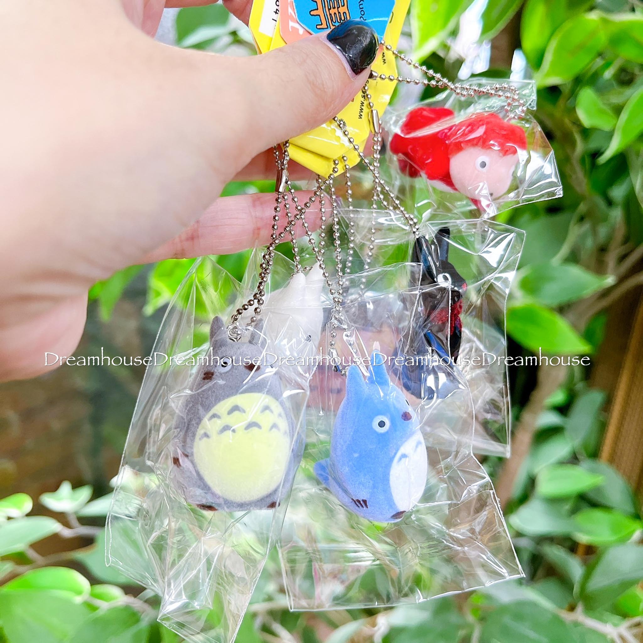 宮崎駿 吉卜力 龍貓 龍貓公車 灰龍貓 白龍貓 藍龍貓 魔女宅急便 黑貓吉吉 波妞 吊飾 珠鏈吊飾