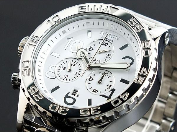 萬年鐘錶 - NIXON 尼克森 THE 42-20  CHRONO系列  三眼計時腕錶  A037-945   錶徑42MM