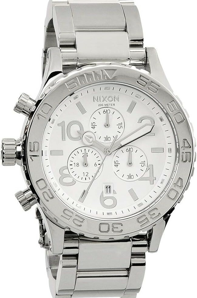 萬年鐘錶 - NIXON 尼克森 THE 42-20  CHRONO系列  三眼計時腕錶  A037-945   錶徑42MM