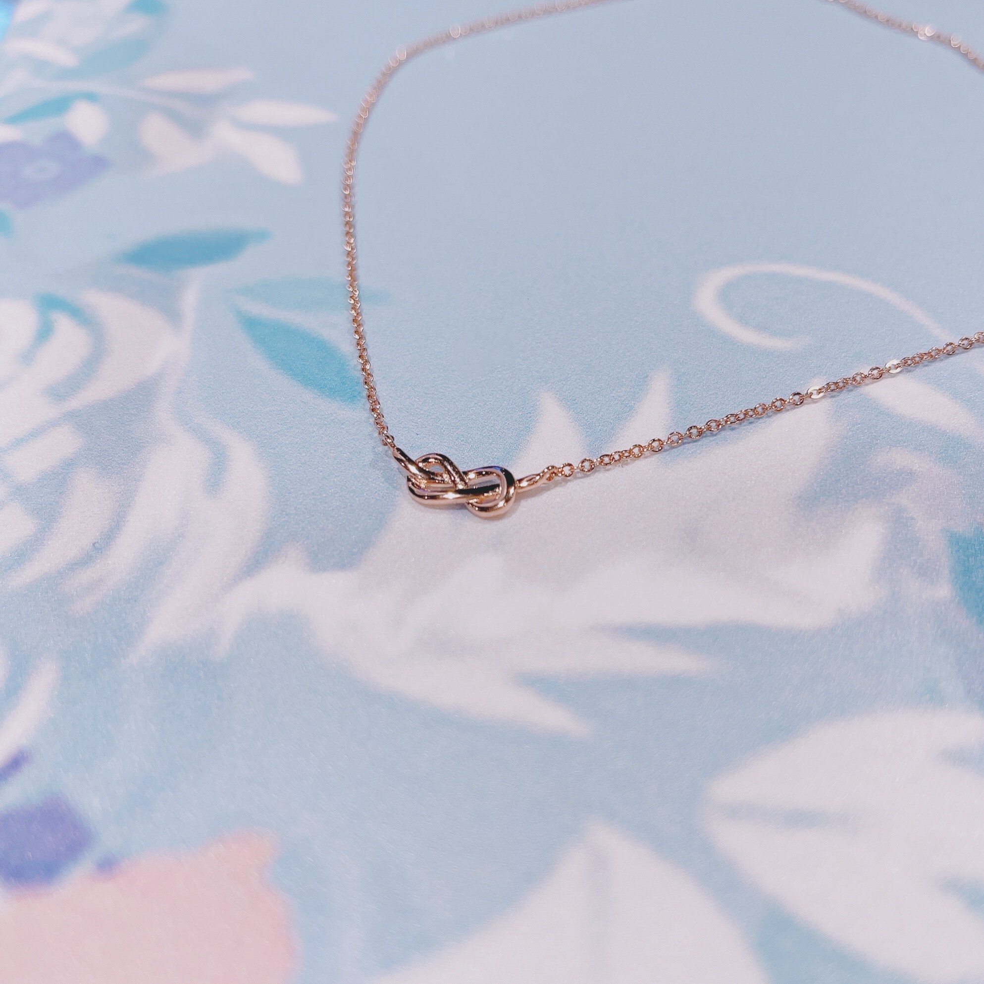 永恆無限 純銀玫瑰金項鍊