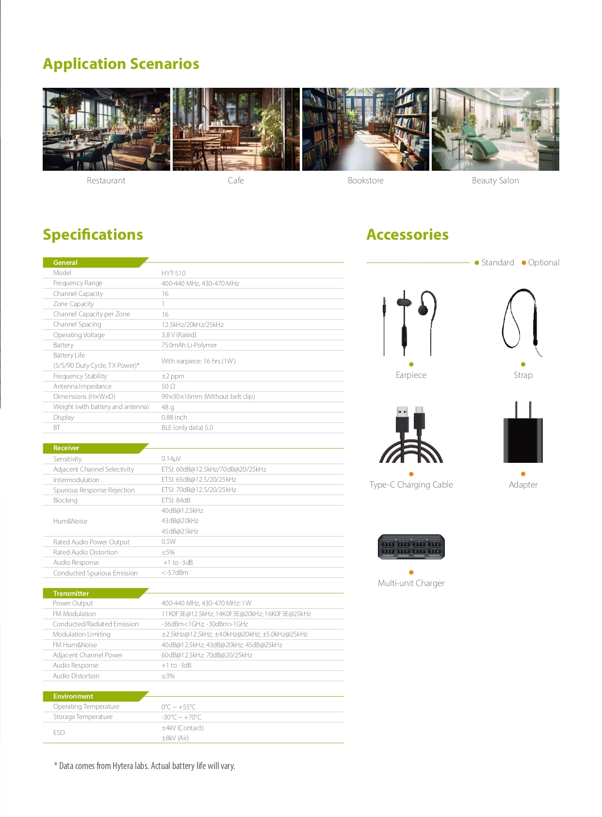 HYTERA S1 mini walkie talkie