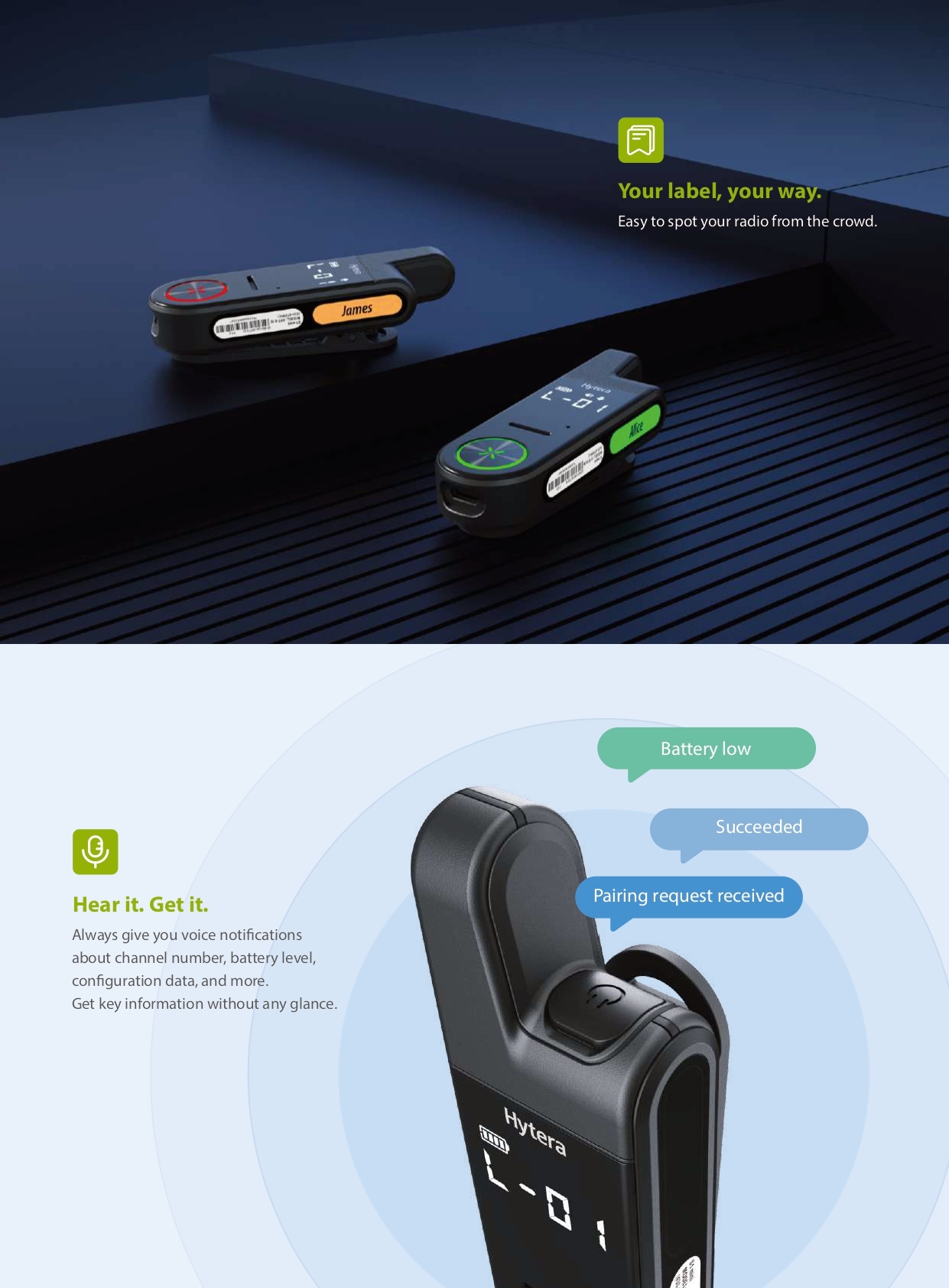 HYTERA S1 mini walkie talkie