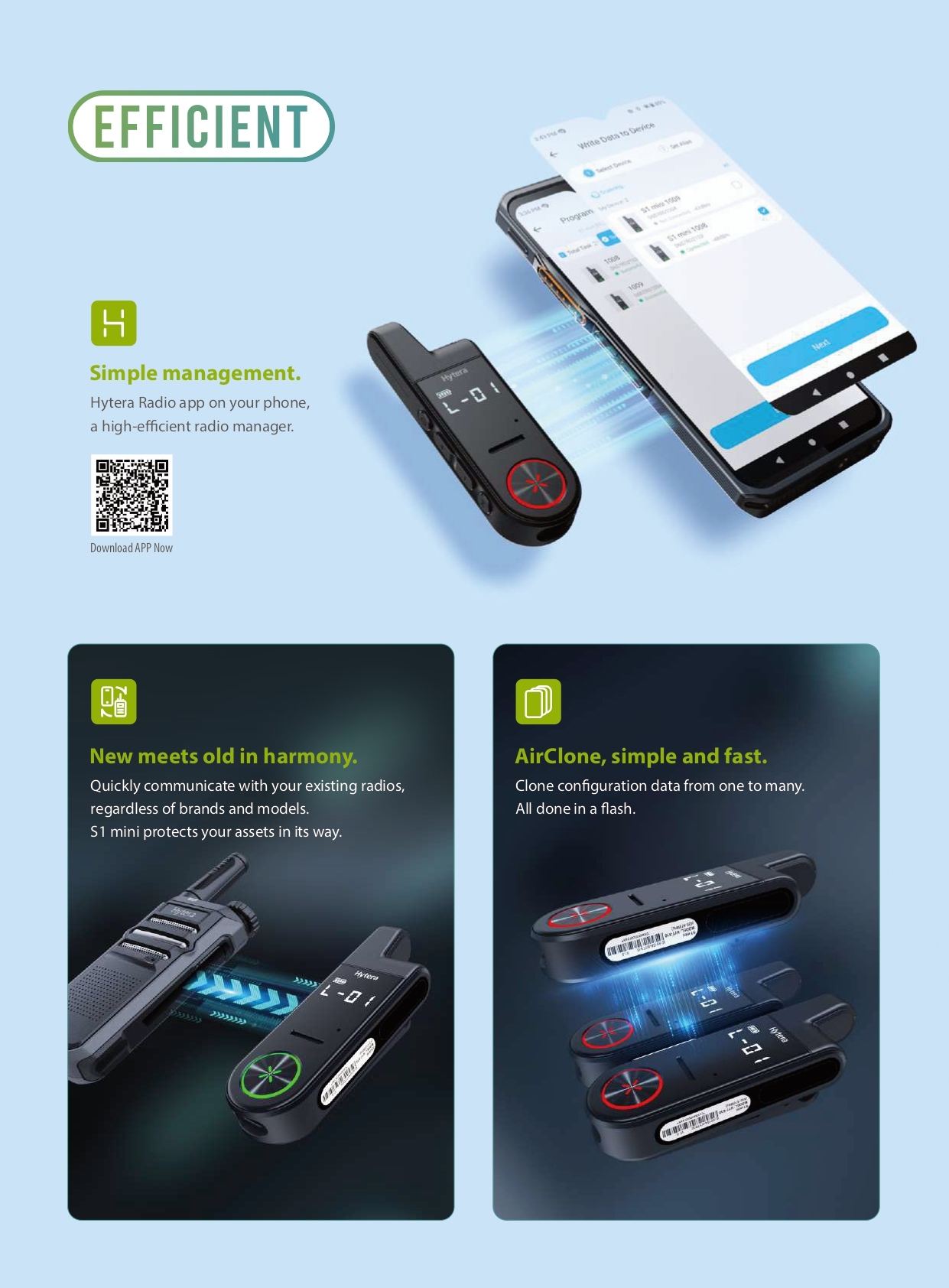 HYTERA S1 mini walkie talkie