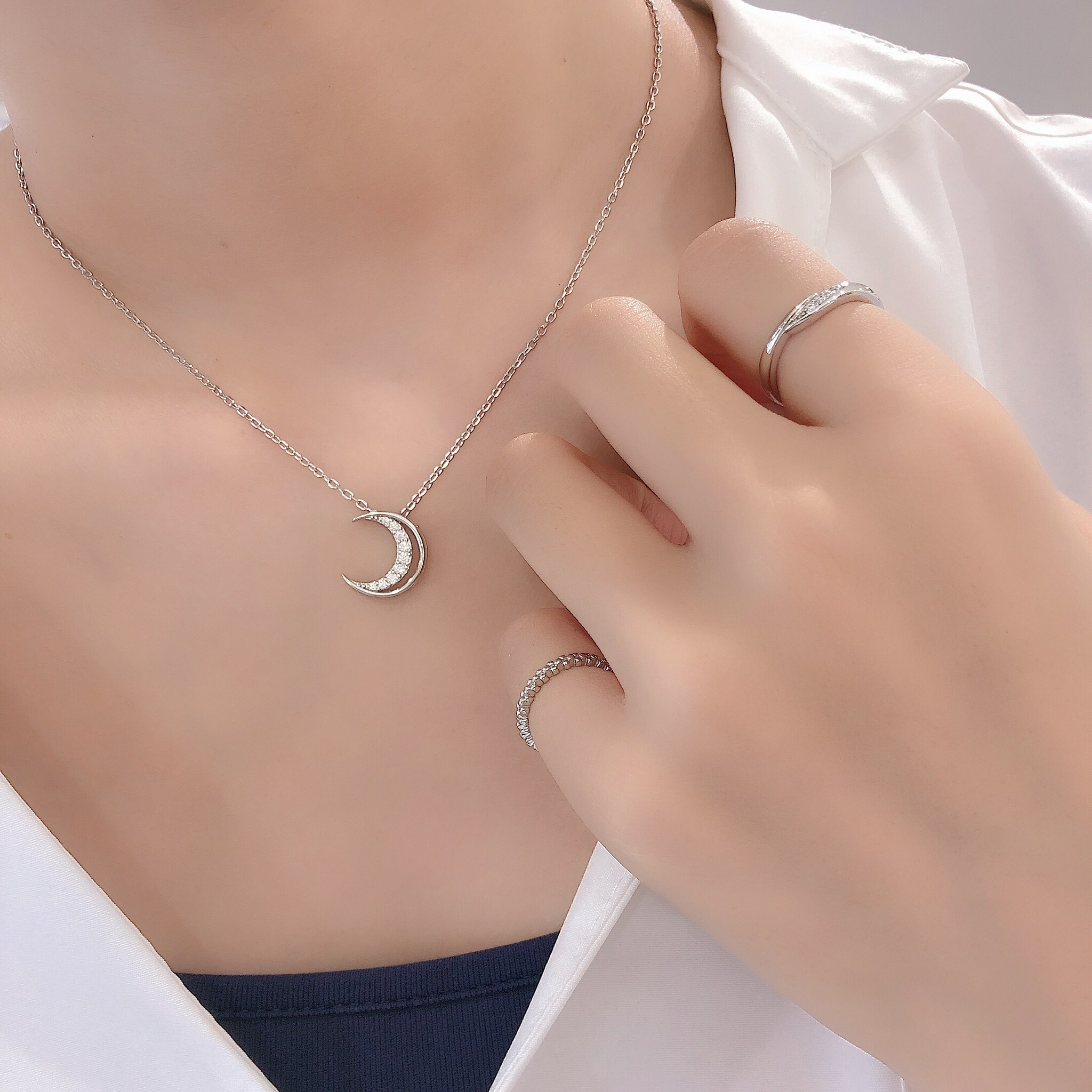 月光寶盒 純銀項鍊