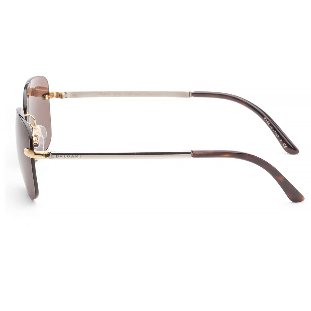 (海外代購)【寶格麗】BV5031TG-408173-58 男士金色長方形太陽眼鏡-下單請先私訊詢問