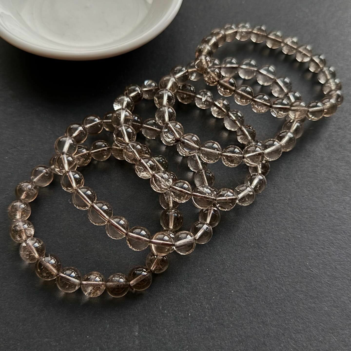 [原石] 透體茶晶 水晶手串