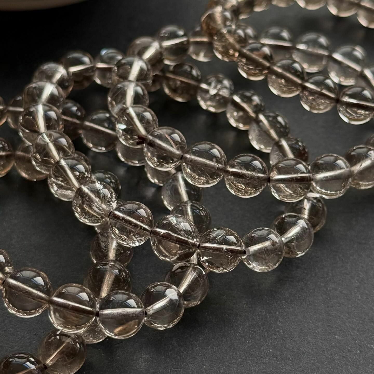 [原石] 透體茶晶 水晶手串