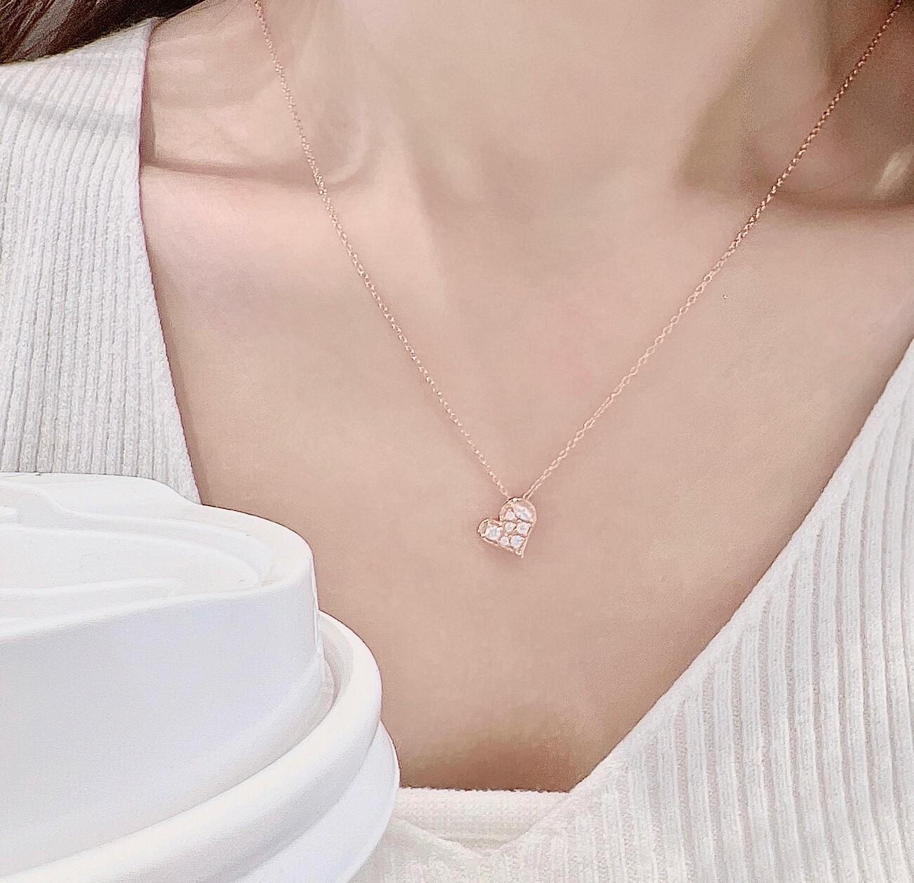 心願 純銀玫瑰金項鍊