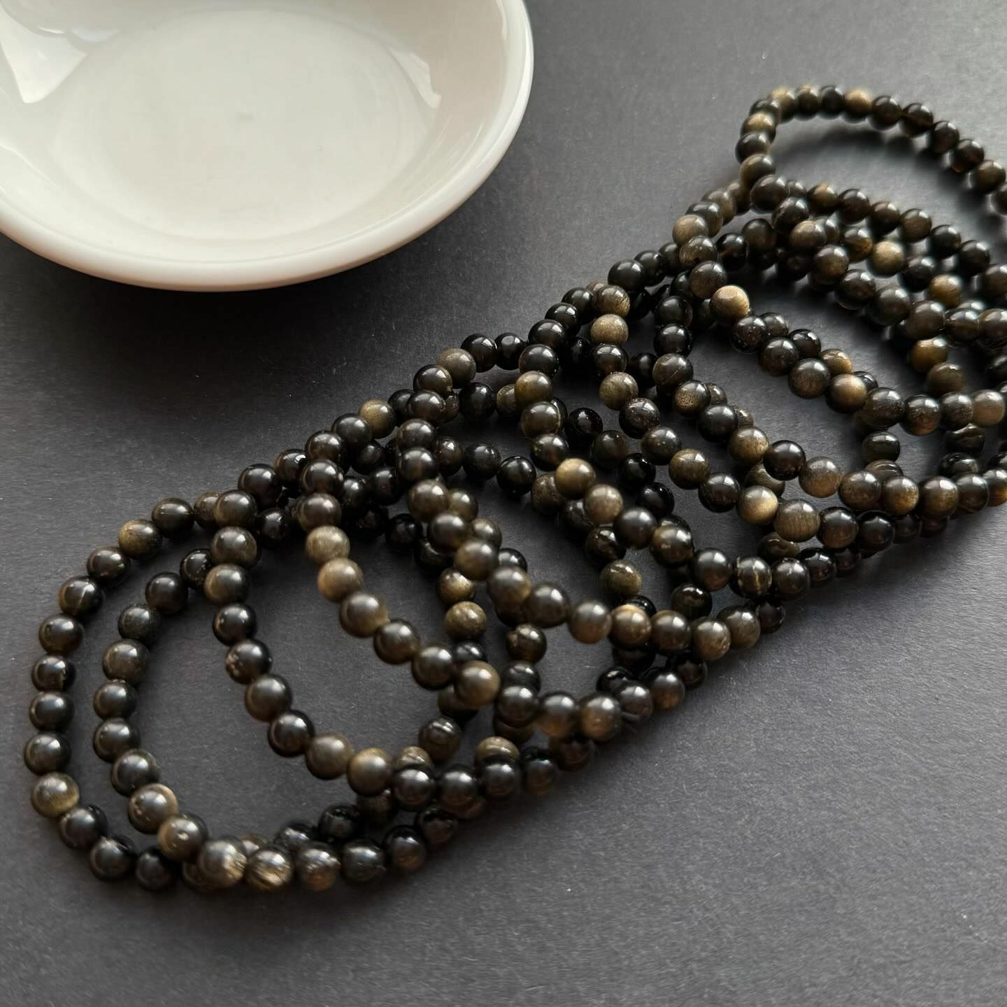 [原石] 金曜石 水晶手串 促銷優惠款