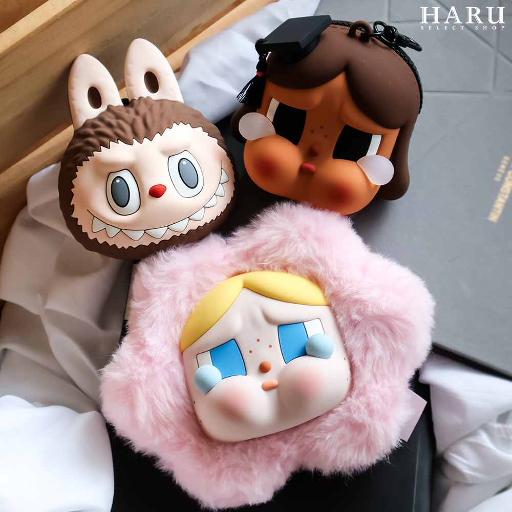 POP MART POPMART 泡泡瑪特 拉布布 LABUBU Originals 大頭棕色 哭娃 傷心俱樂部 毛絨花朵 落日歌會 畢業哭娃 矽膠耳機包 可當零錢包