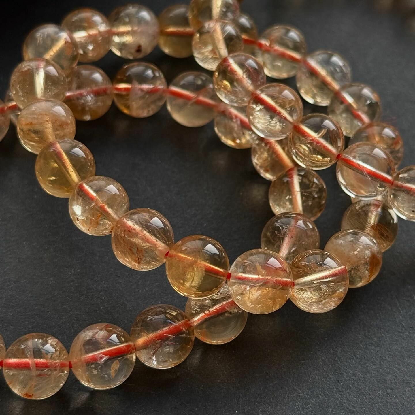 [原石] 黃水晶 水晶手串 招財水晶