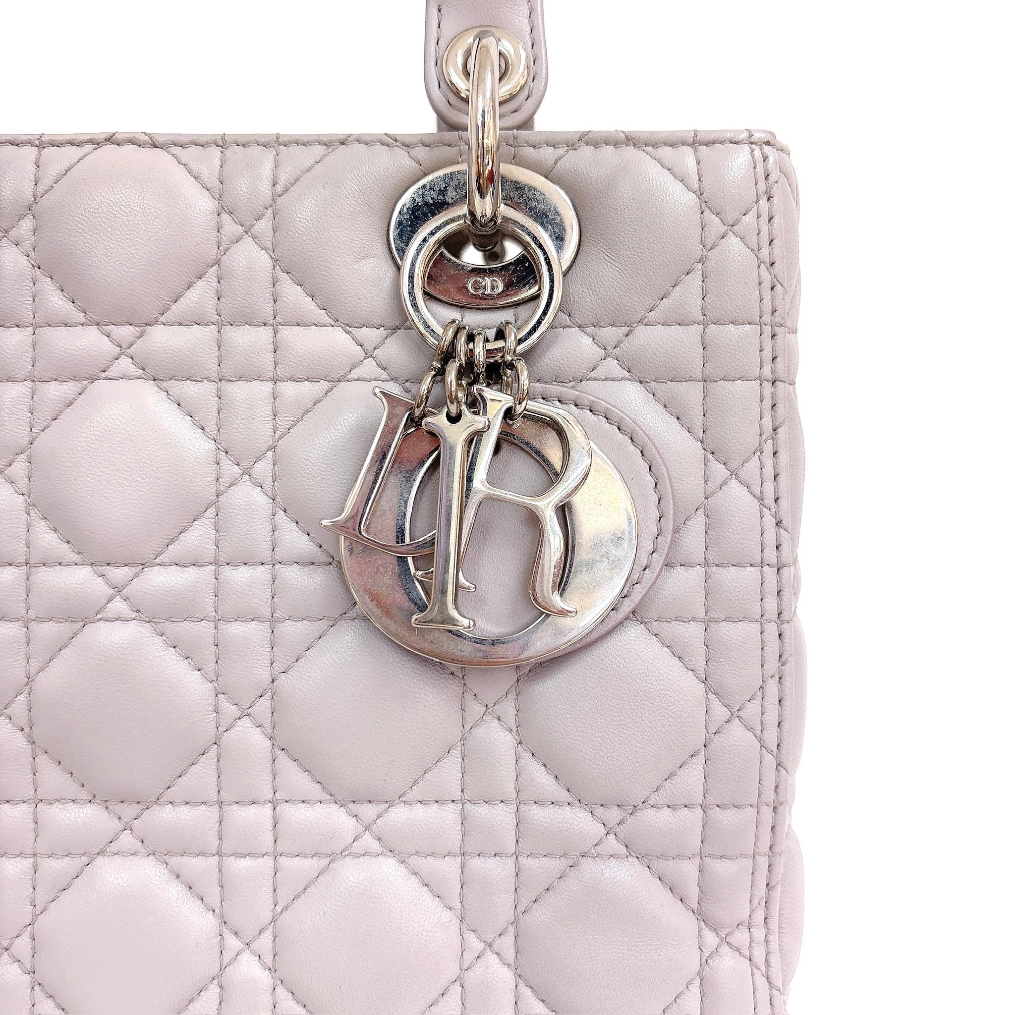 Dior Lady Dior Medium Size - Grey / Shw