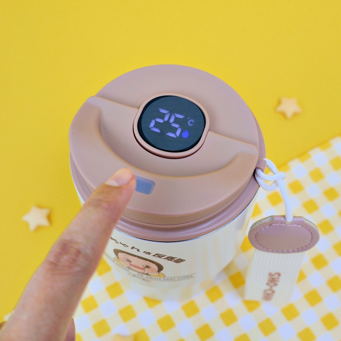 小燦 |燦子 LCD觸控顯示保溫杯 保溫瓶(410ml)