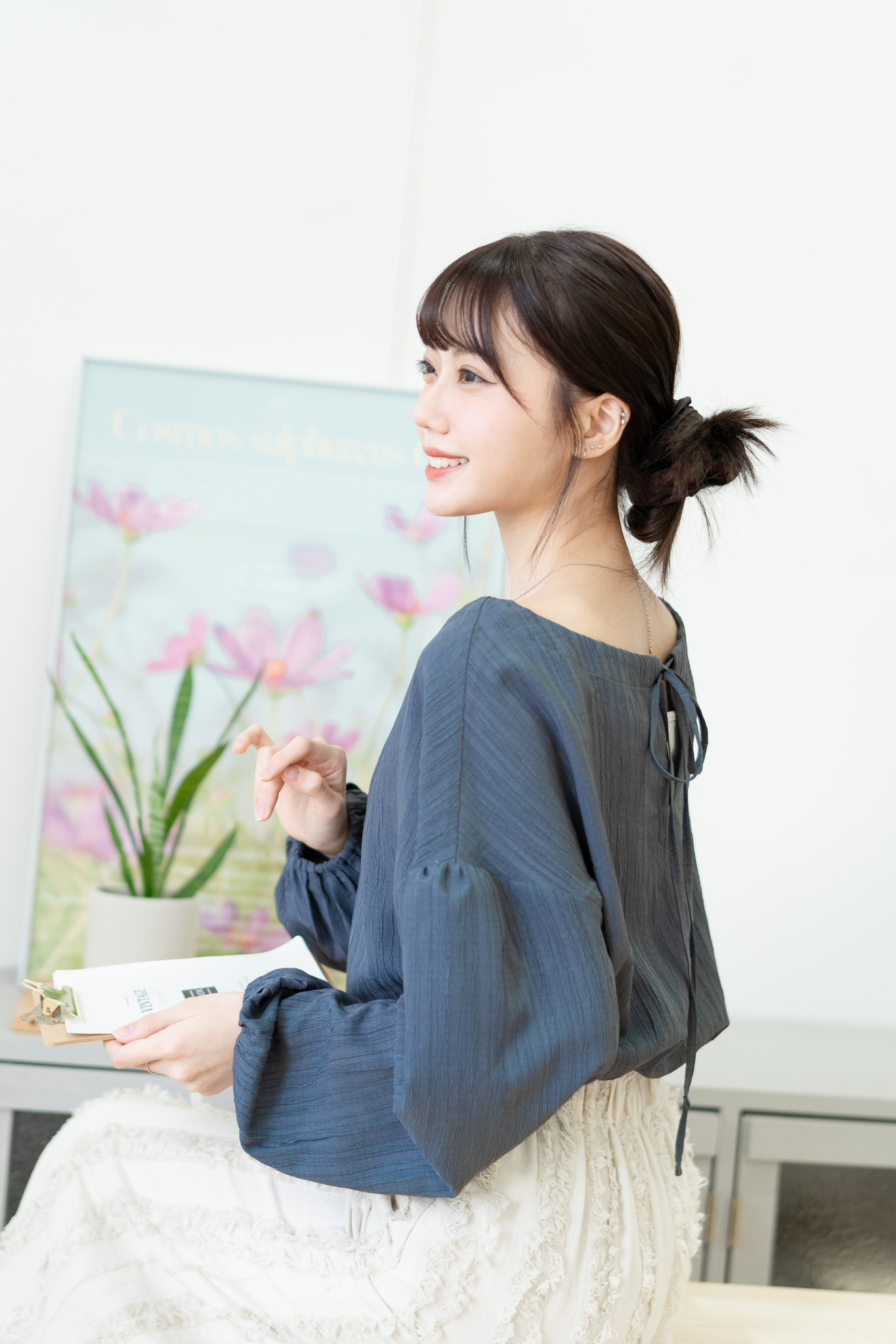 百搭又知性～樹紋上衣 - BL43331