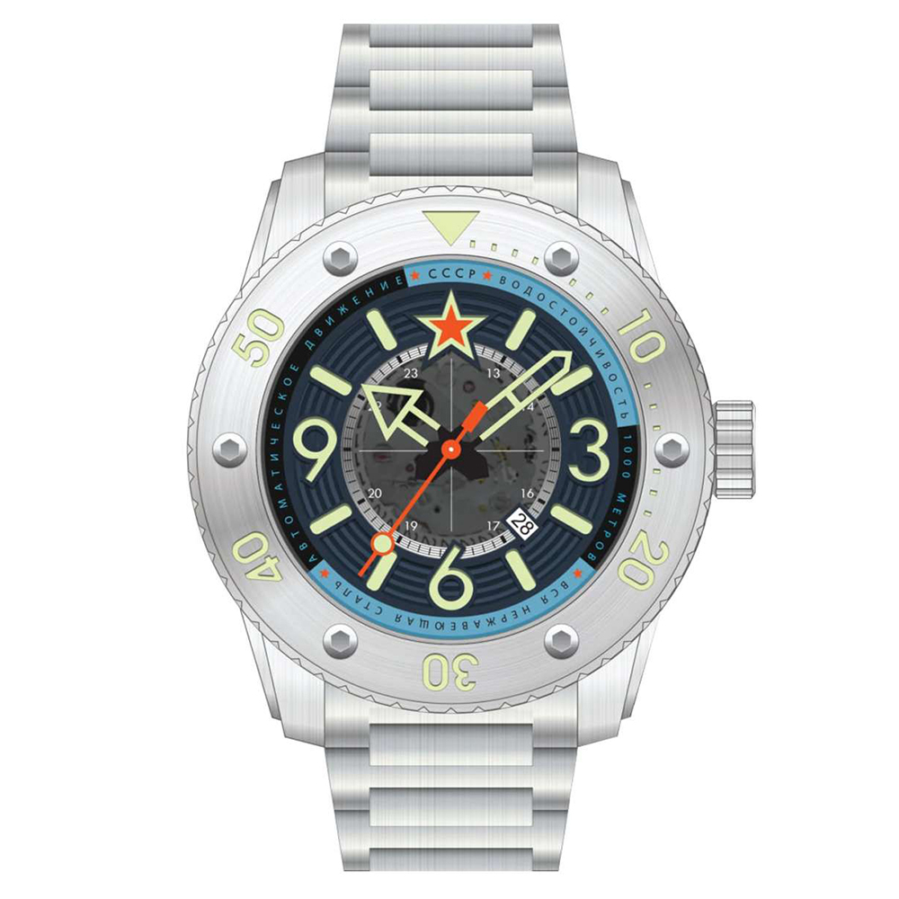 (海外代購)【CCCP】CP-7094-22 海軍梭子魚男士自動手錶-下單請先私訊詢問