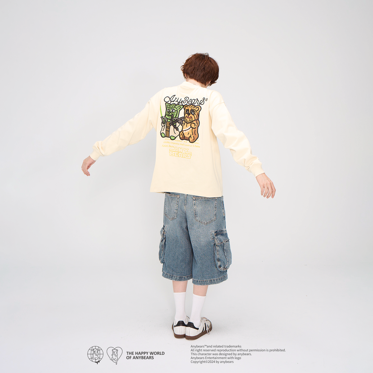 ANYBEARS®Star BEAR 尤達熊 大學T