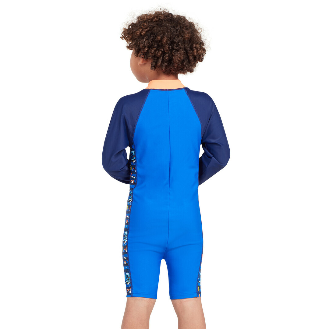 ZOGGS 男孩《七洋之子》環保長袖整件式防曬衣