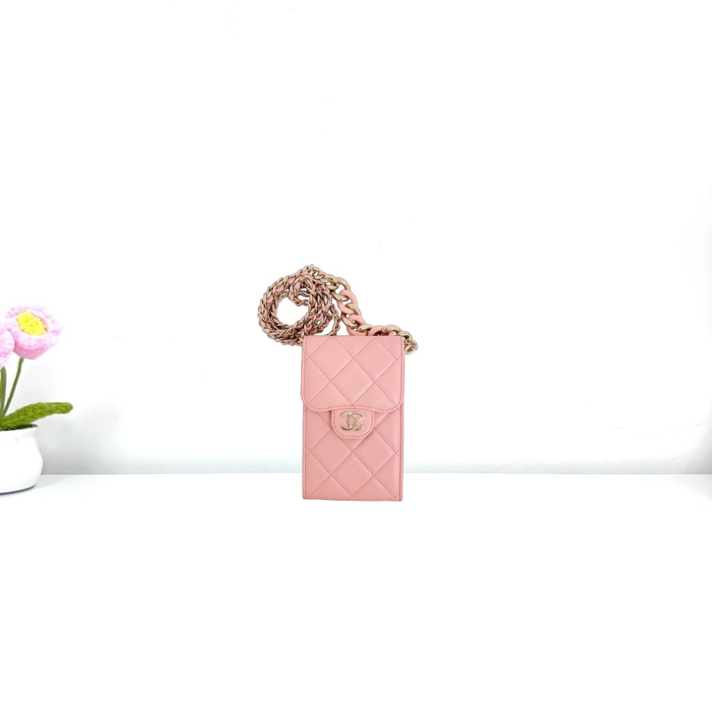 Chanel phone bag - Pink / Ghw