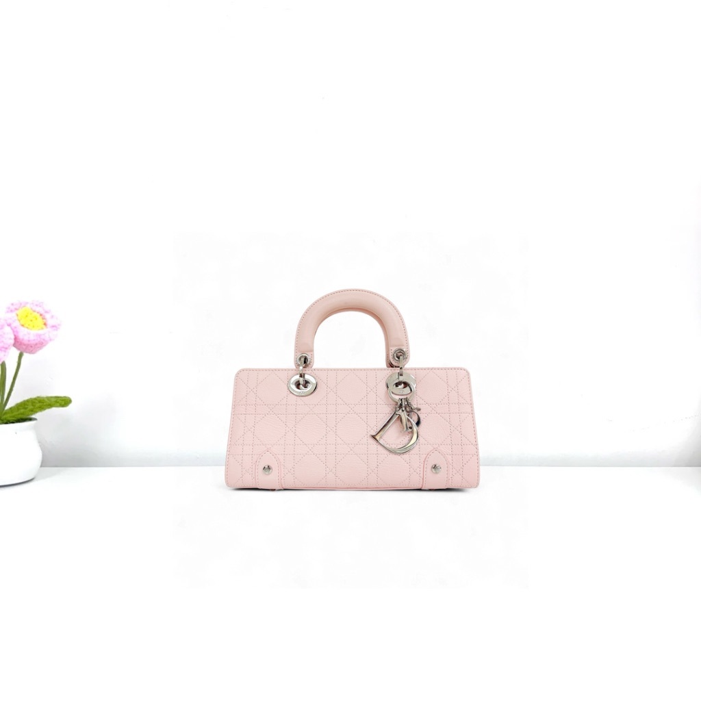 Dior Small East West Lady Dior - Pink / Shw