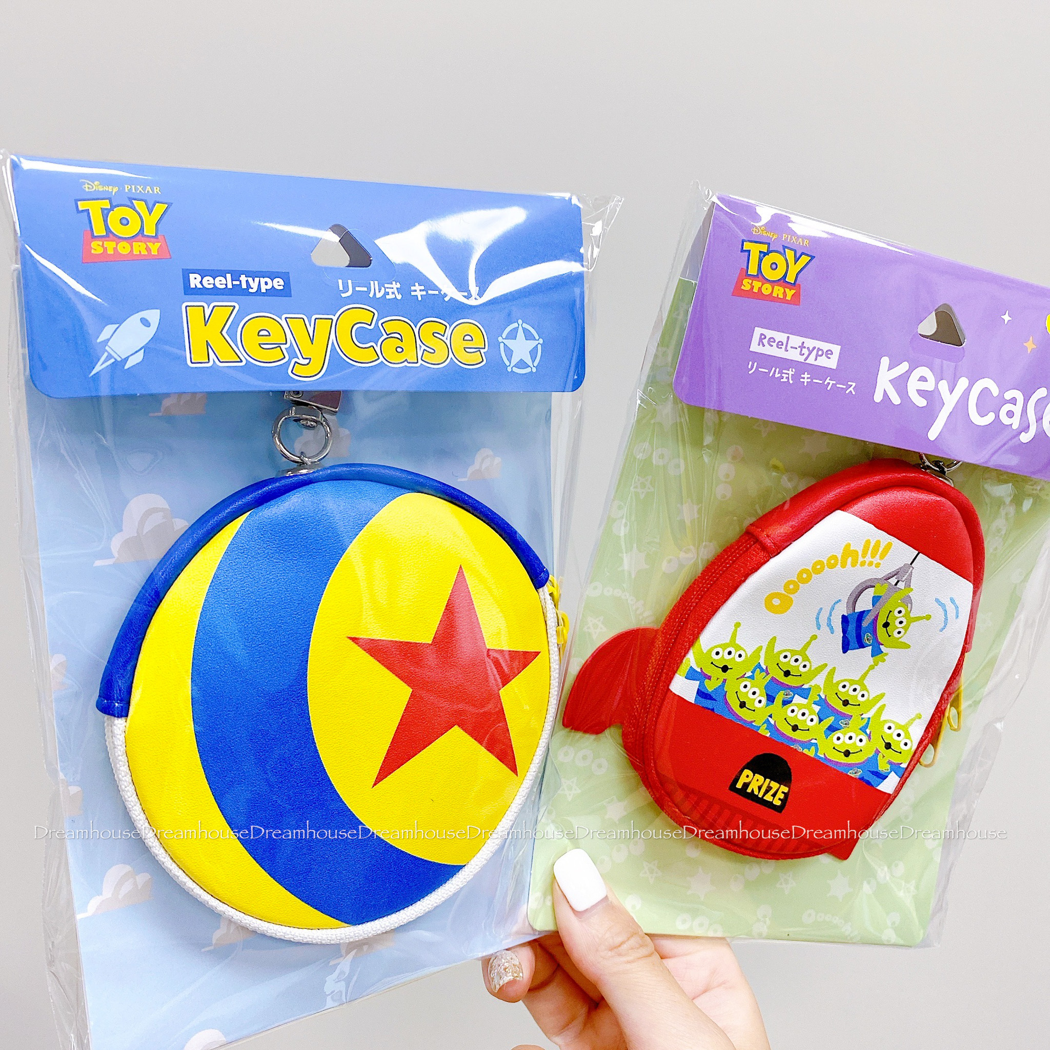 迪士尼 皮克斯 玩具總動員 三眼怪火箭 皮克斯球 皮革 伸縮鑰匙拉鍊包 零錢包 小物包 收納包 吊飾 鑰匙圈