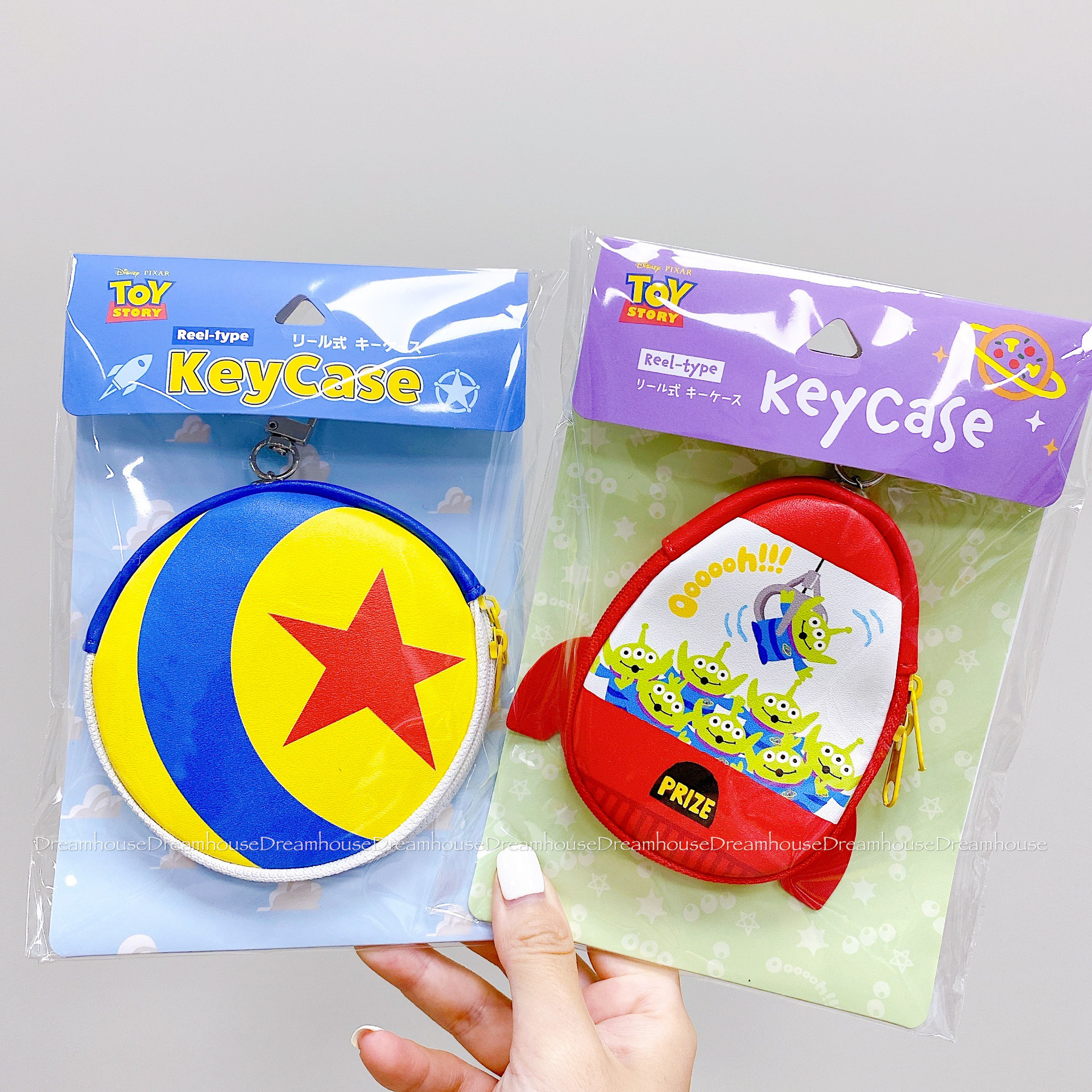 迪士尼 皮克斯 玩具總動員 三眼怪火箭 皮克斯球 皮革 伸縮鑰匙拉鍊包 零錢包 小物包 收納包 吊飾 鑰匙圈