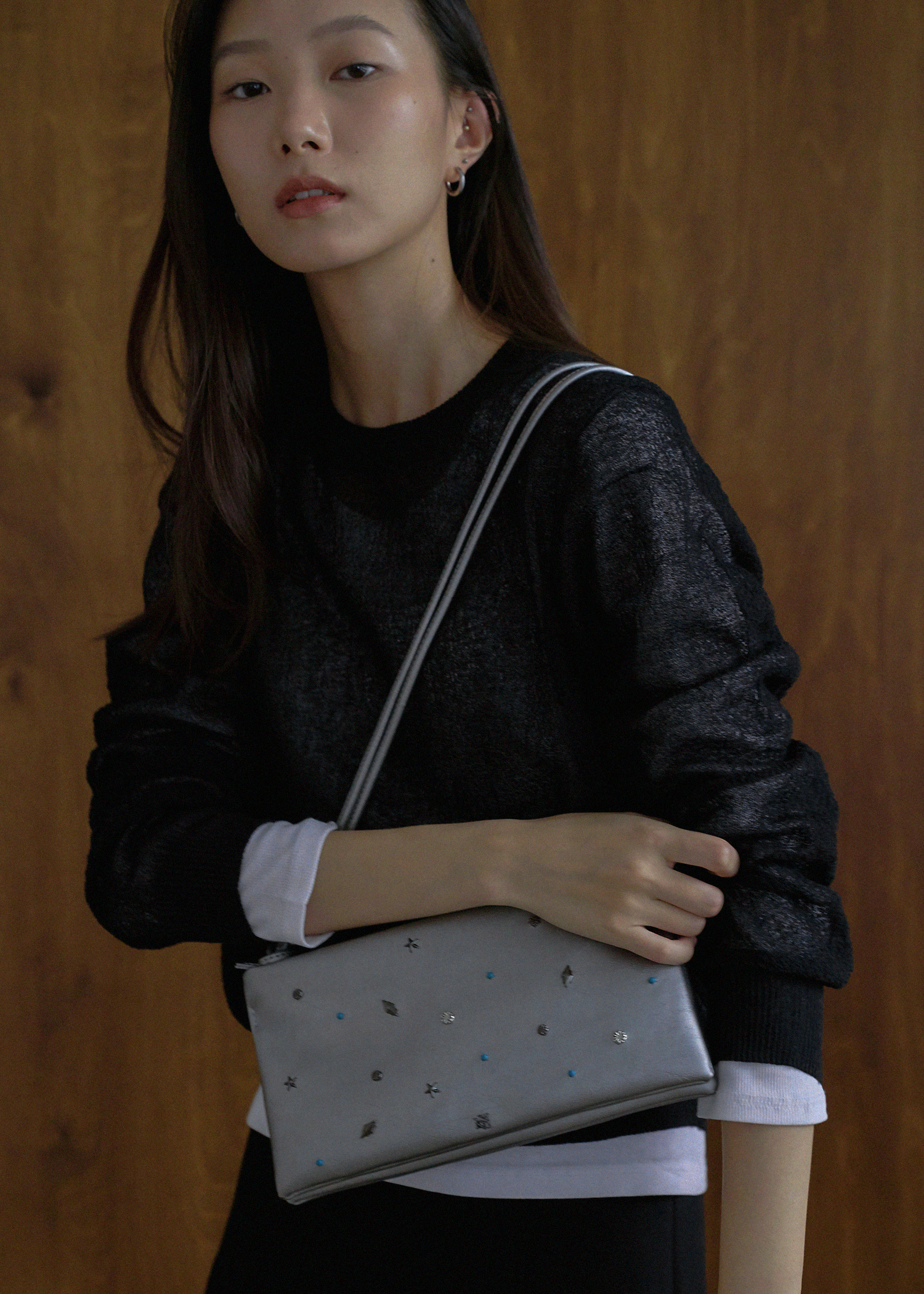 Kwani Two Pocket Studded Bag