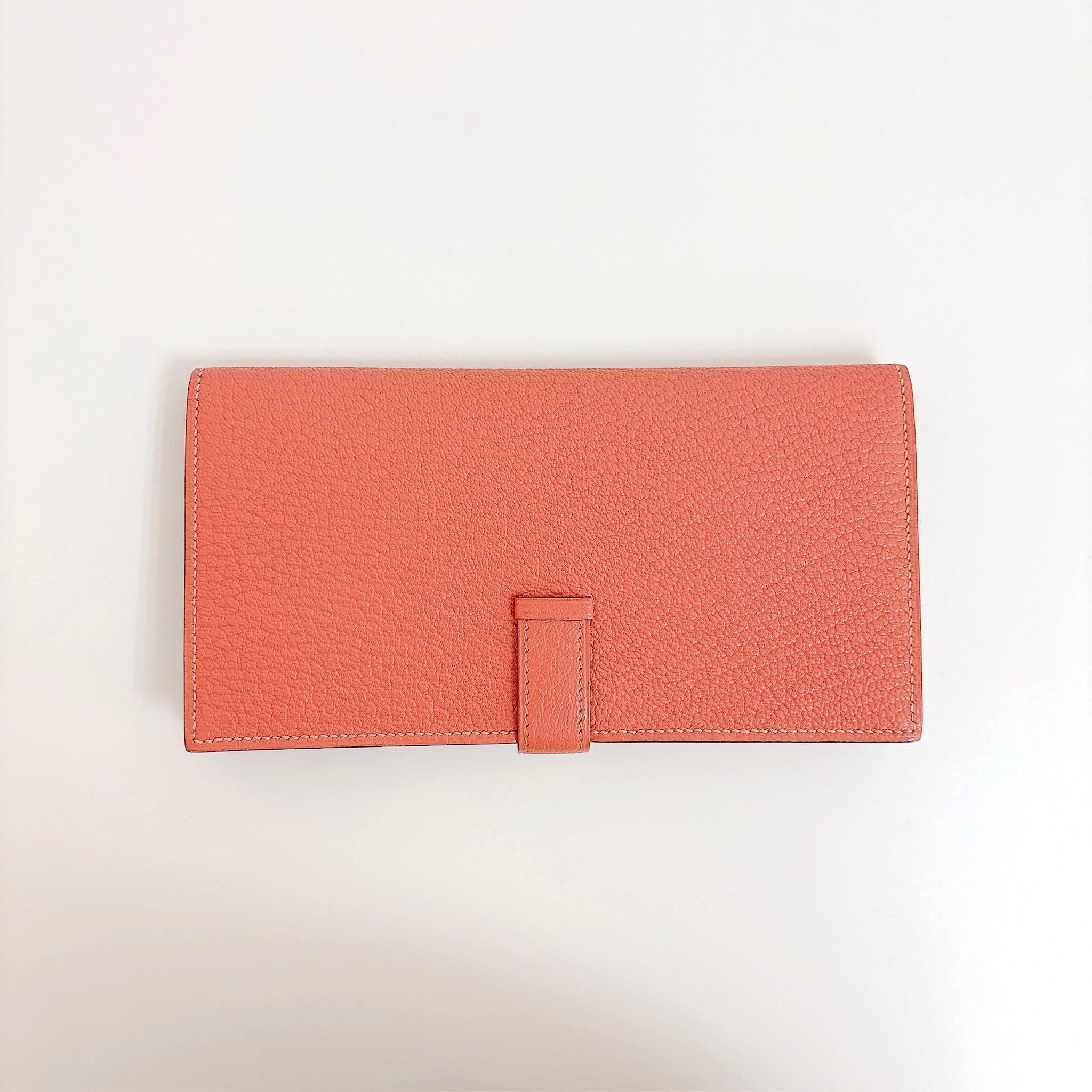 Hermes Bearn Long Wallet - Rose tea / Ghw