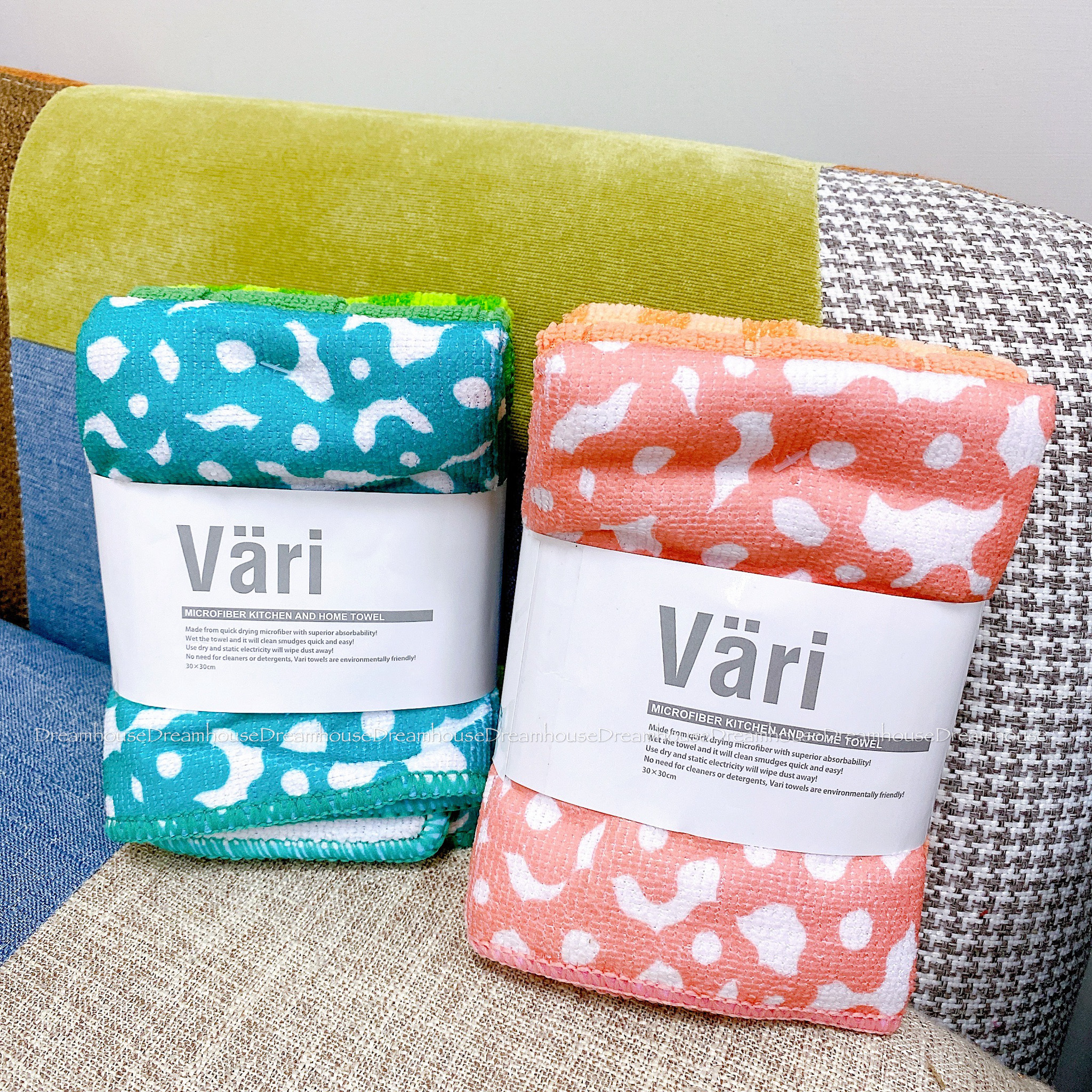 SPICE Vari 超細纖維 靜電除塵抹布 吸水 速乾 擦拭布 抹布 一組三入 衛浴用品 廚房用品