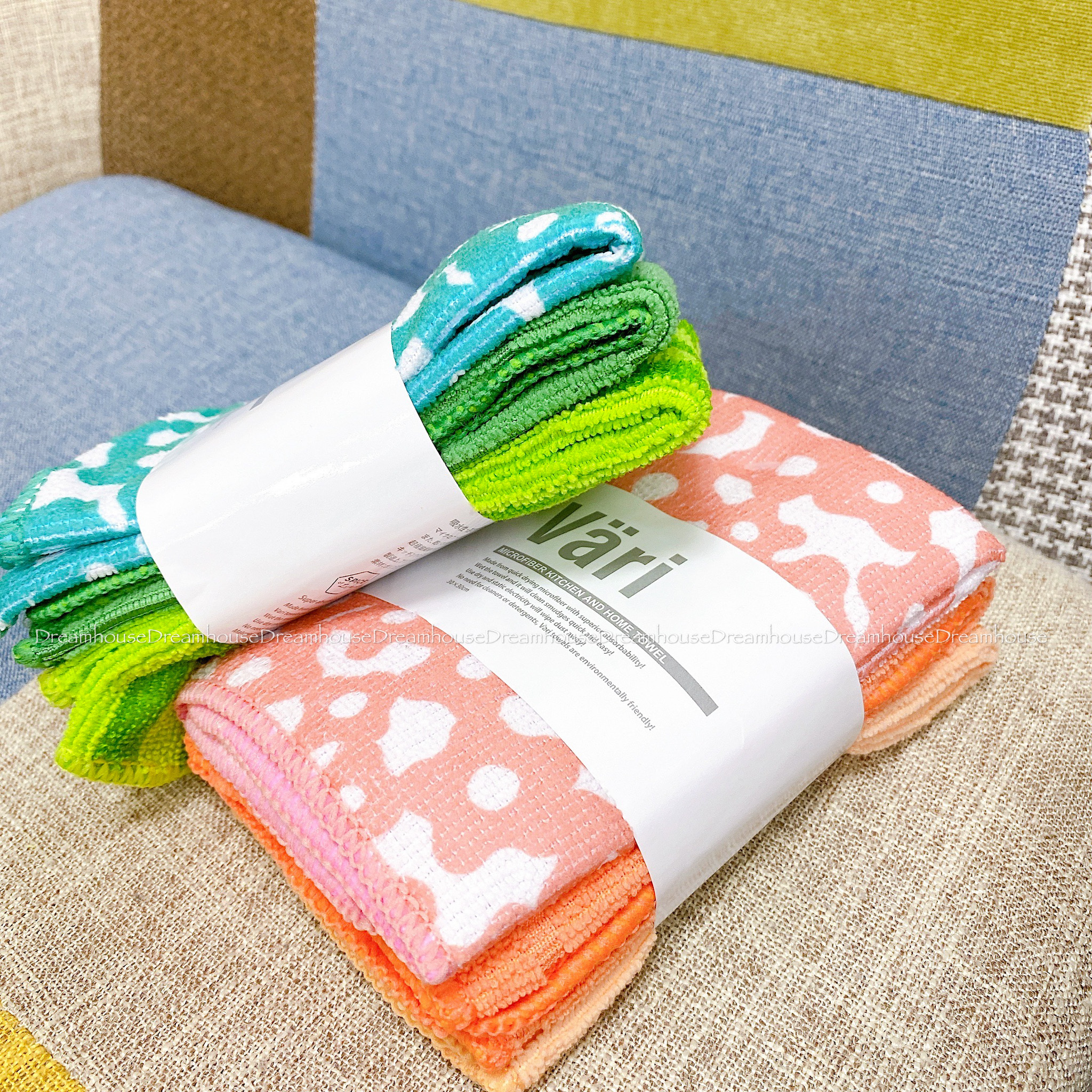 SPICE Vari 超細纖維 靜電除塵抹布 吸水 速乾 擦拭布 抹布 一組三入 衛浴用品 廚房用品