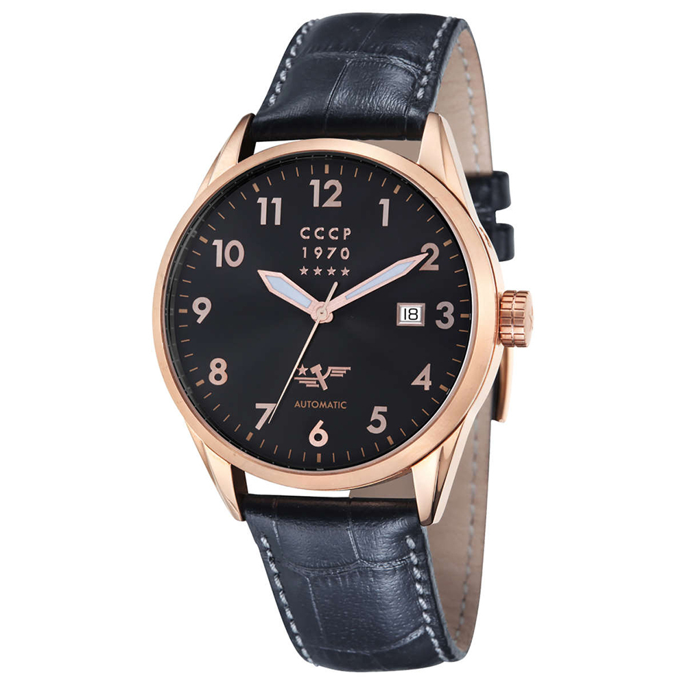 (海外代購)【CCCP】CP-7015-05 金色蘇聯男士自動手錶-下單請先私訊詢問