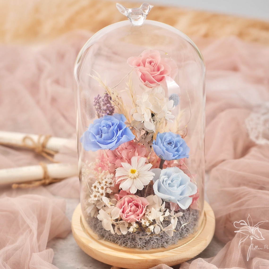 【浪漫與春光】長型玻璃花盅-特大