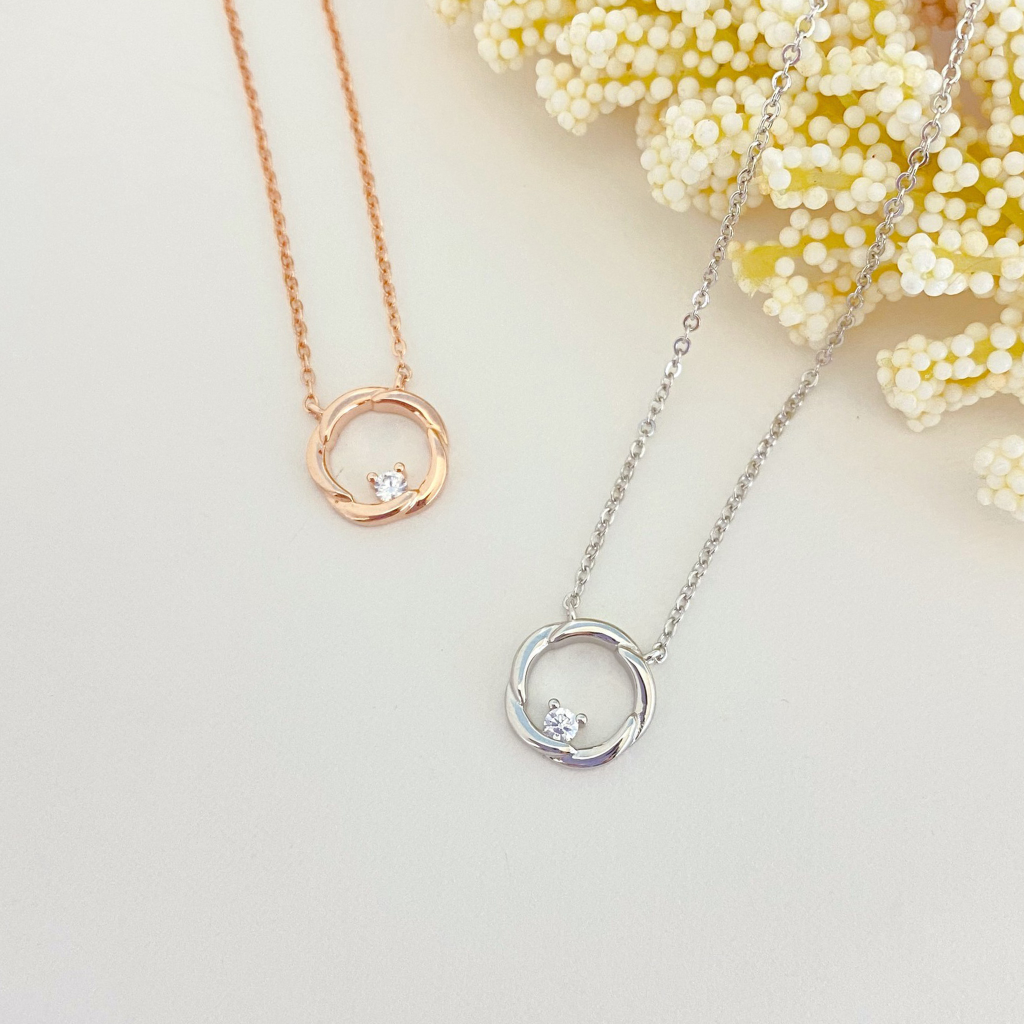 暖心相擁 純銀項鍊