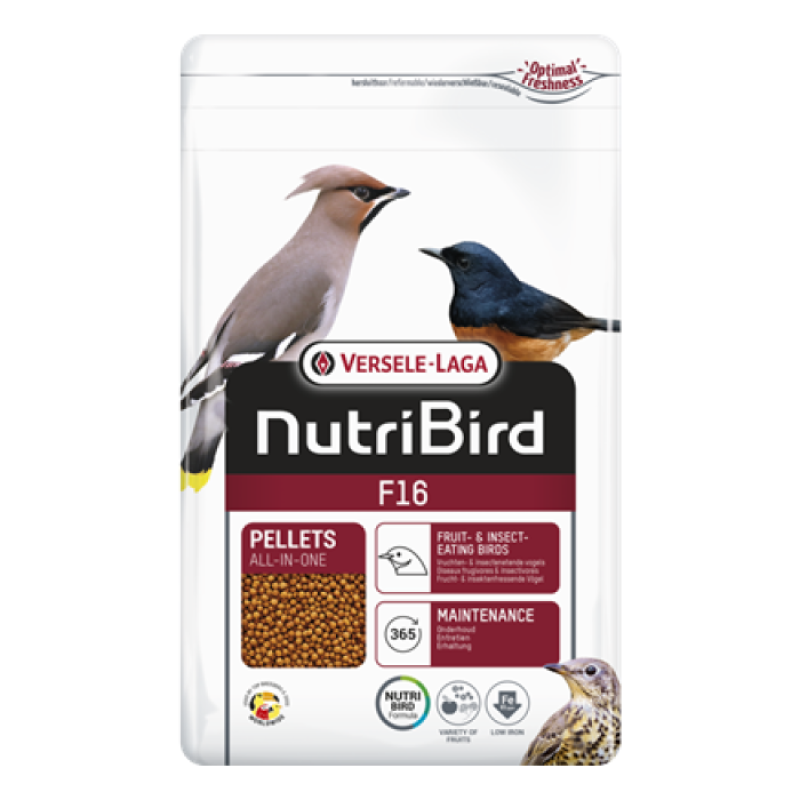 [一件包郵] Versele-Laga Nutribird F16 鳥糧 - 800g
