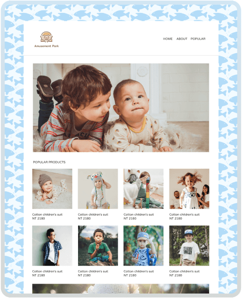 SHOPLINE 商店版型主題 Boxed Patterns