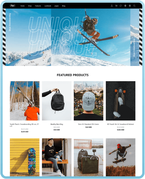 SHOPLINE 商店版型主題 Skya