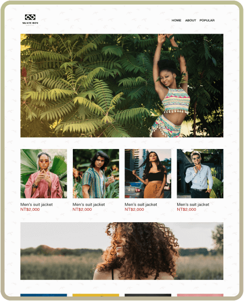 SHOPLINE 商店版型主題 Simple Patterns