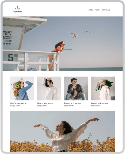SHOPLINE 商店版型主題 Simple