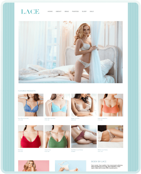 SHOPLINE 商店版型主題 Lace