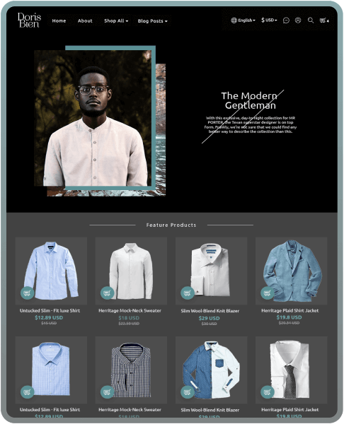 SHOPLINE 商店版型主題 Doris Bien