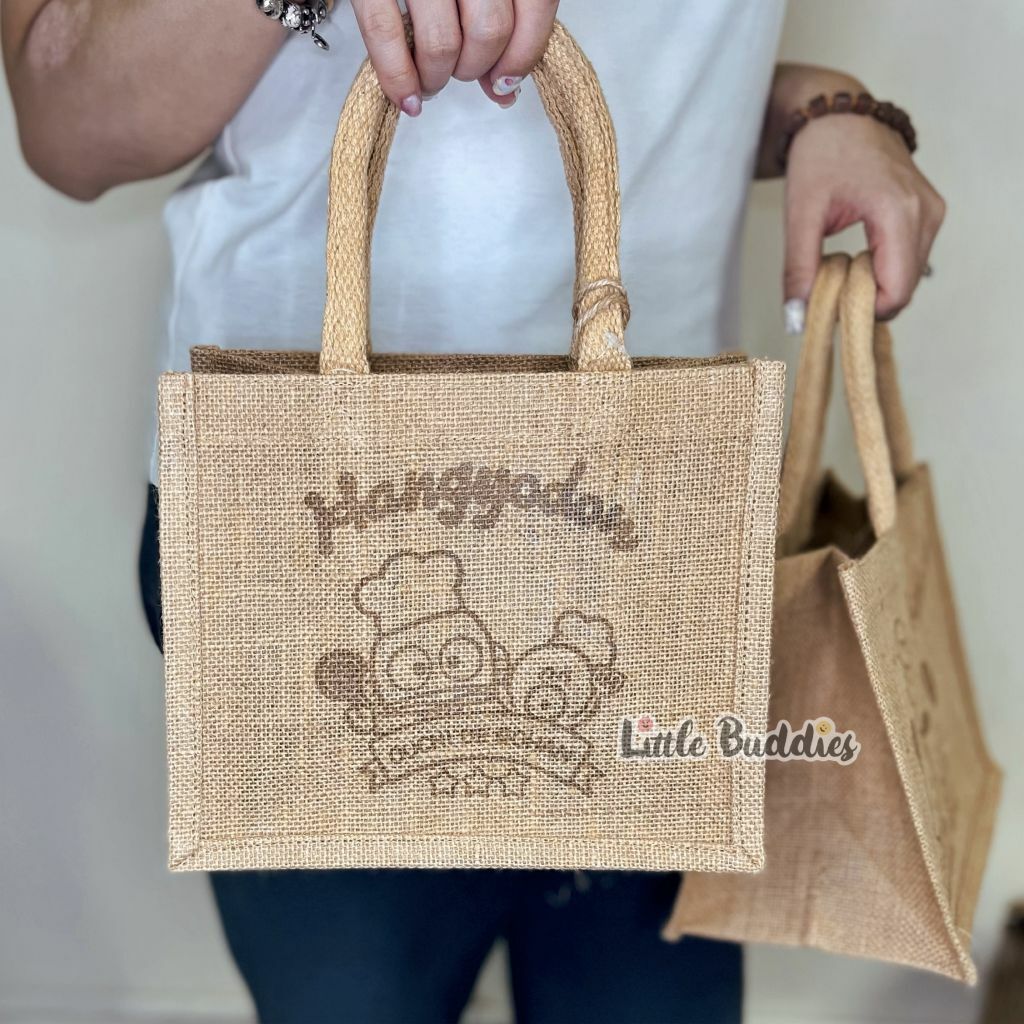 日版Sanrio環保黃麻手提袋