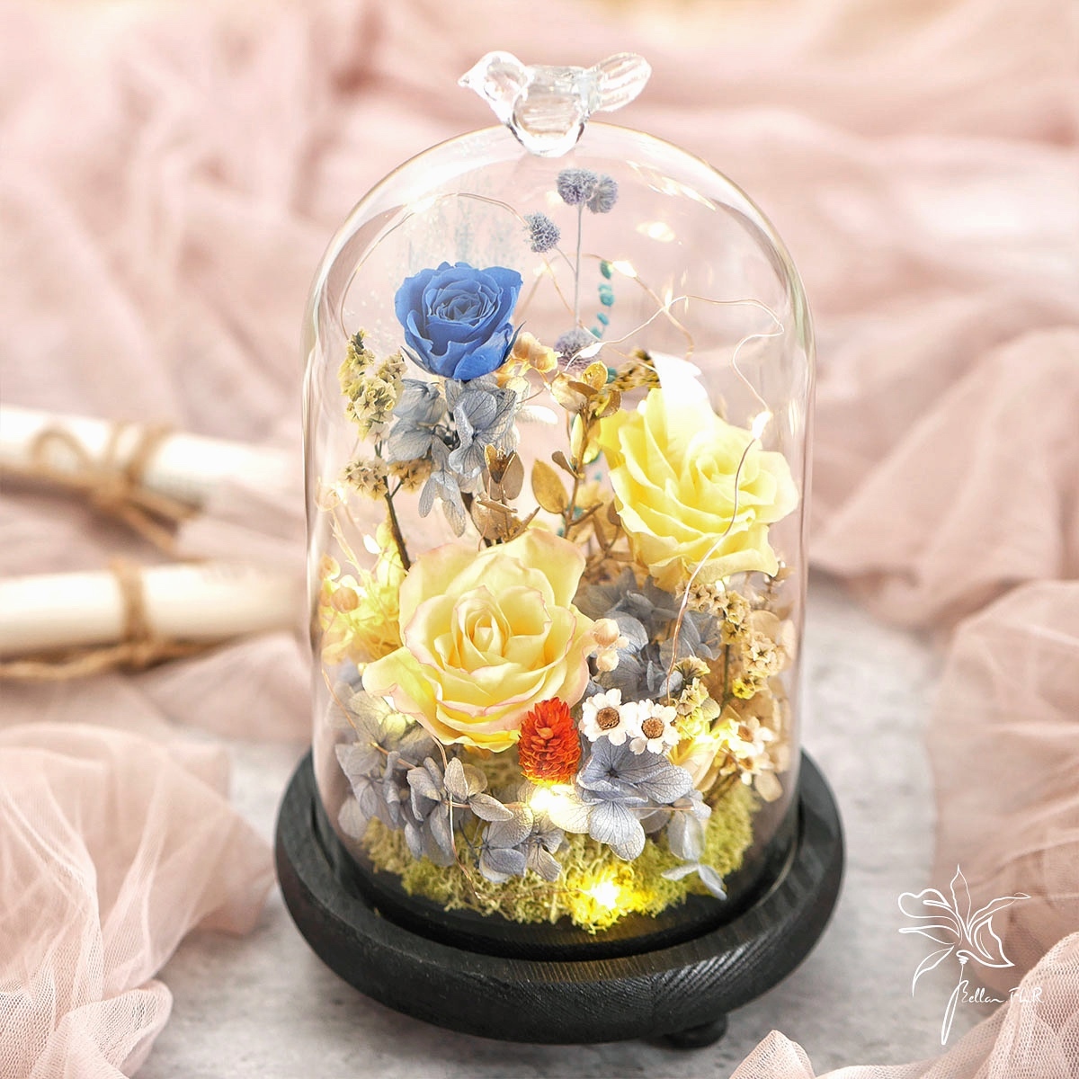 【普羅旺斯的星夜】長型玻璃花盅-大