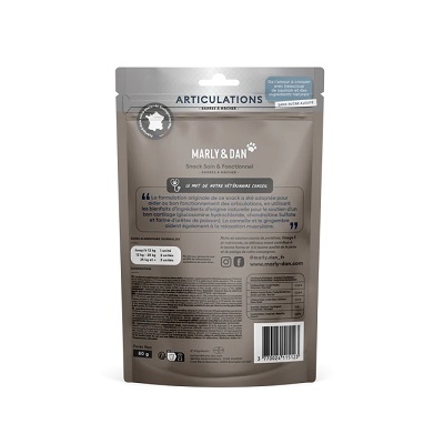 法國Marly&Dan 狗小食 低溫烘培三文魚肉條 保護關節配方 80g【$120 X 3 包】【可混合其他口味】