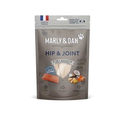 法國Marly&Dan 狗小食 低溫烘培三文魚肉條 保護關節配方 80g【$120 X 3 包】【可混合其他口味】