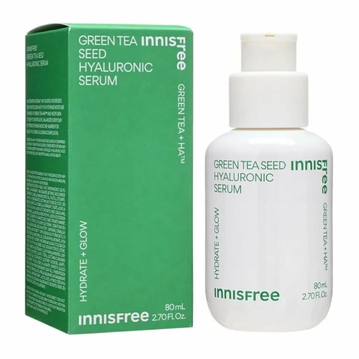 innisfree - 悅詩風吟 綠茶籽保濕精華液 80ml (平行進口產品) 新舊包裝隨機發貨