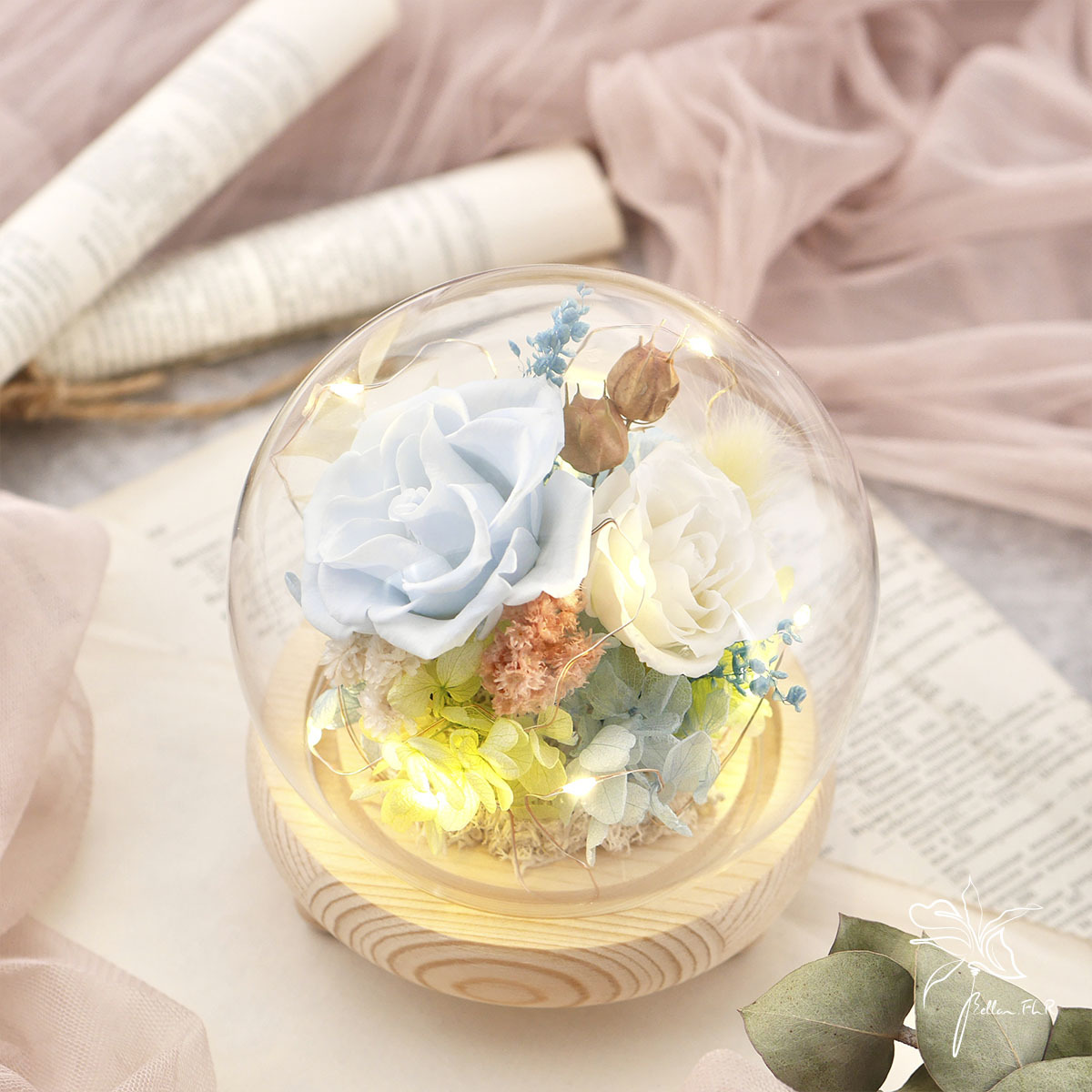 【幸福的理由】圓球玻璃花盅-小