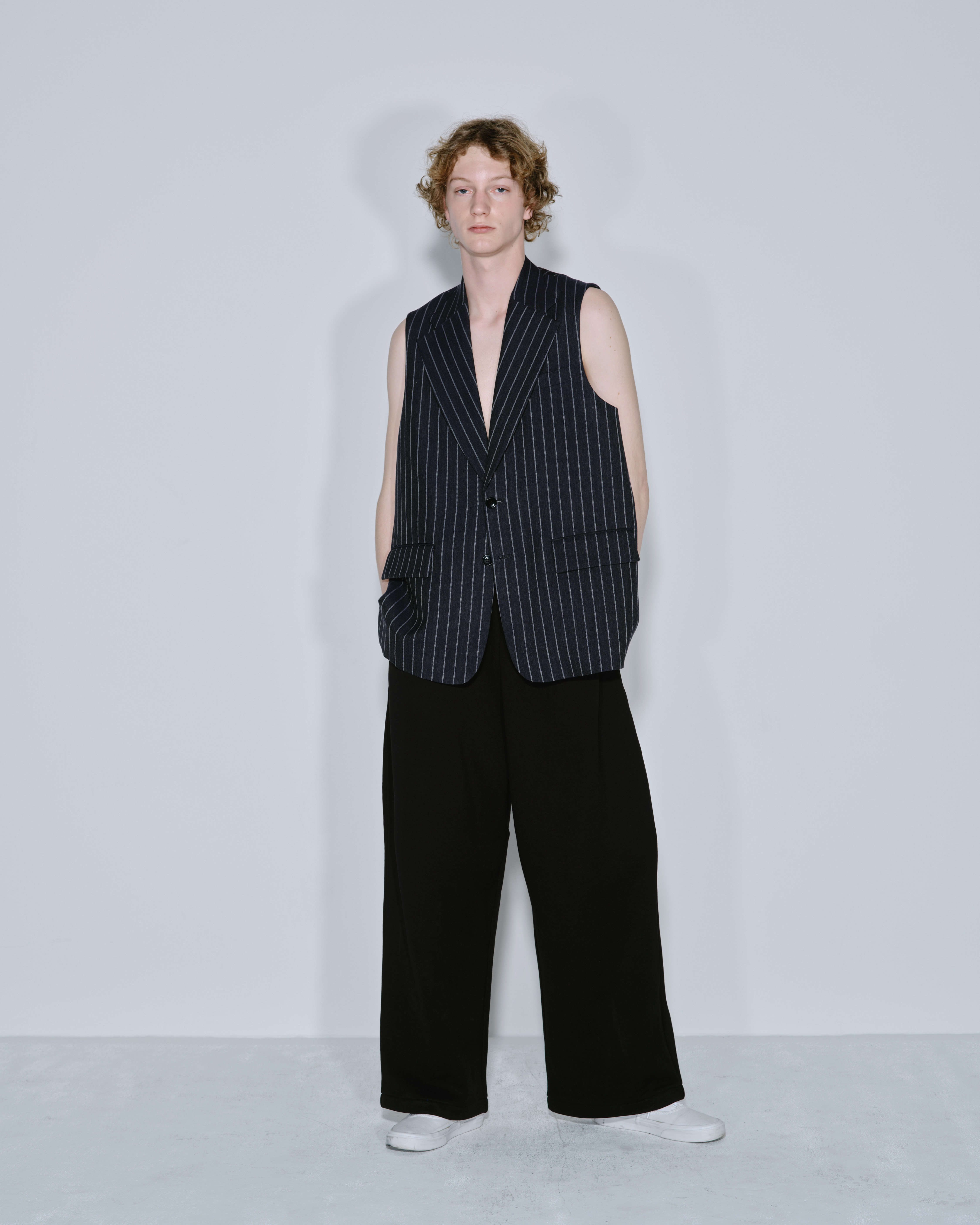 REVERBERATE - BELTED TROUSERS TYPE 3 / BLACK
