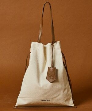 預購┃日本限定 CONVERSE TOKYO CANVAS GATHERED TOTE BAG 帆布 皮革 托特包