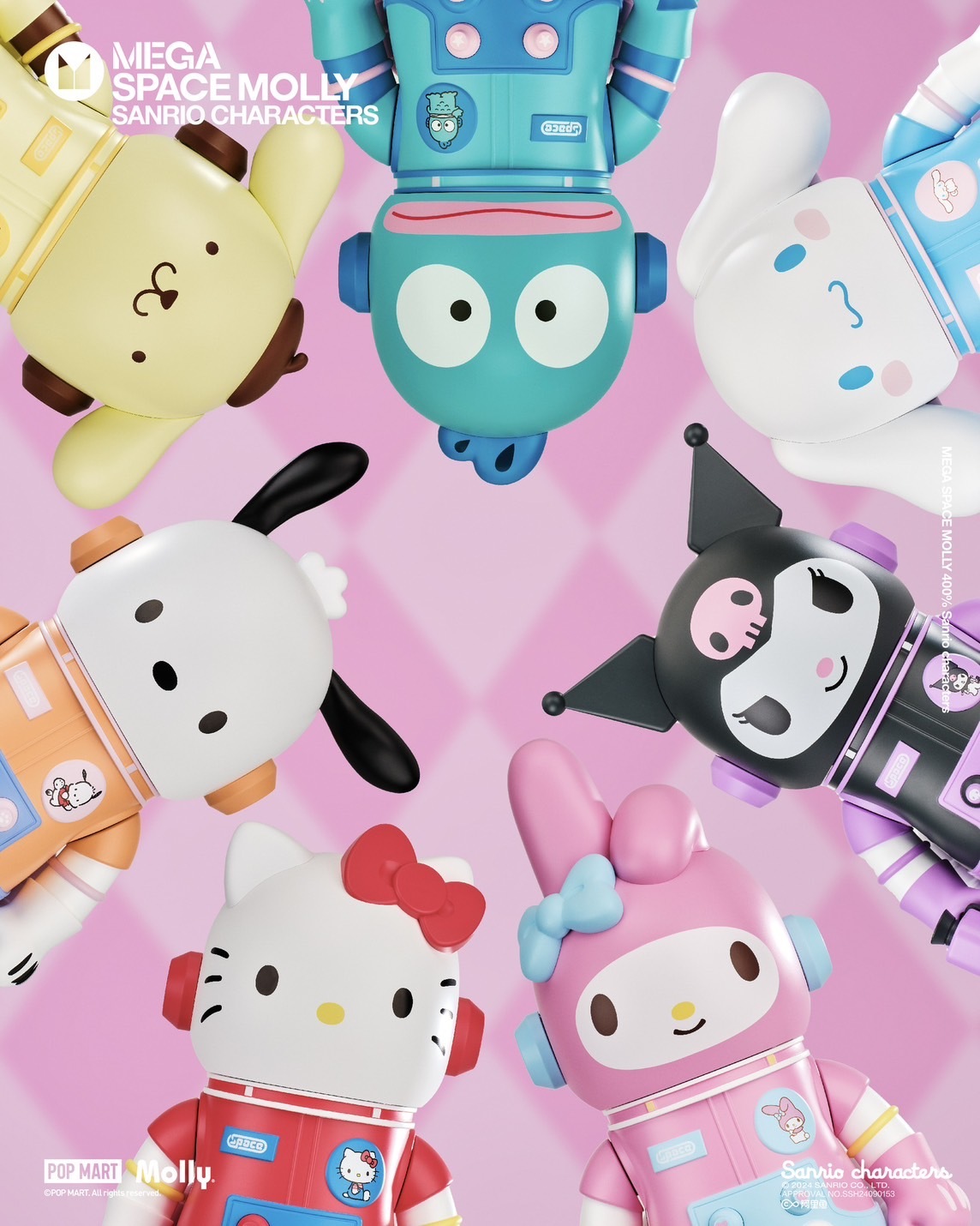 <官方正版授權>POPMART MEGA SPACE MOLLY 三麗鷗 400% 泡泡瑪特
