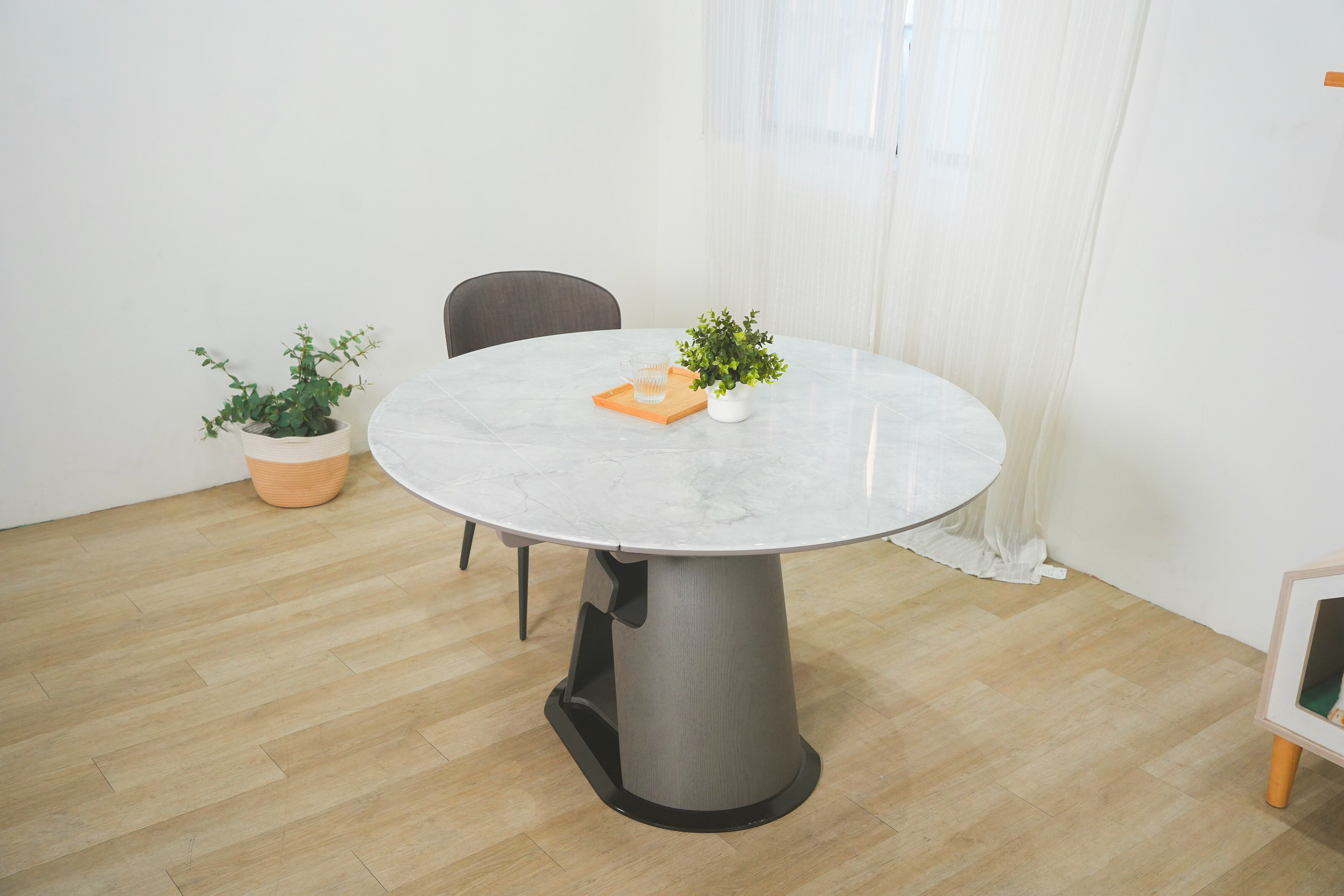 208型人造石展開餐桌（130cm）